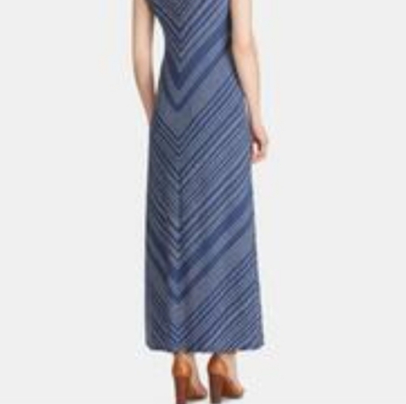 American Living Polka Dot Chevron Maxi Dress - Picture 2 of 7